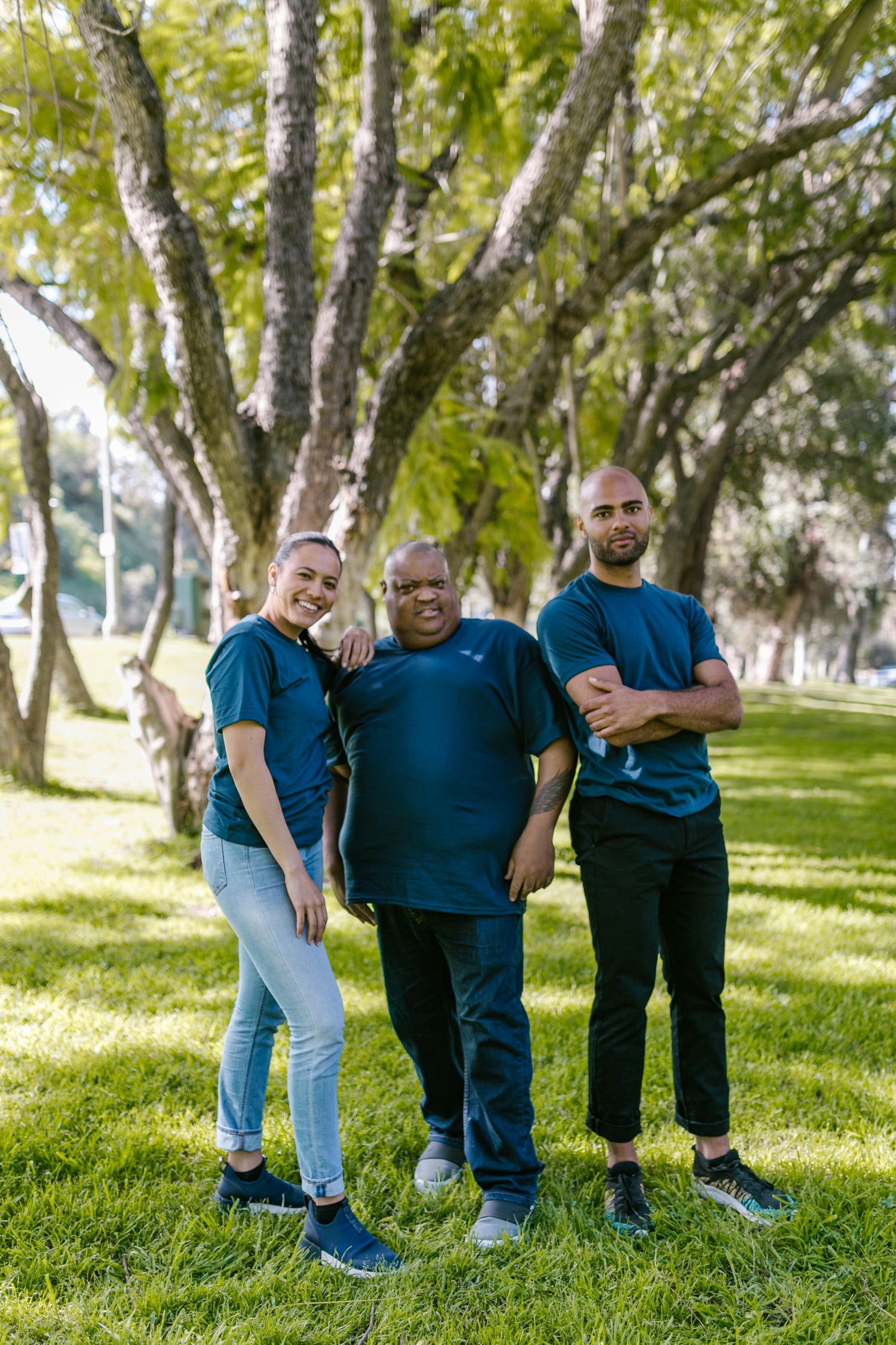Friends enjoying an interactive treasure hunt in York.