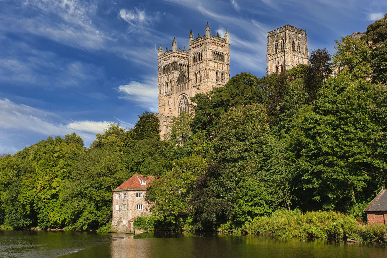 Durham Cathedral with treasure hunt clues as part of a Durham adventure