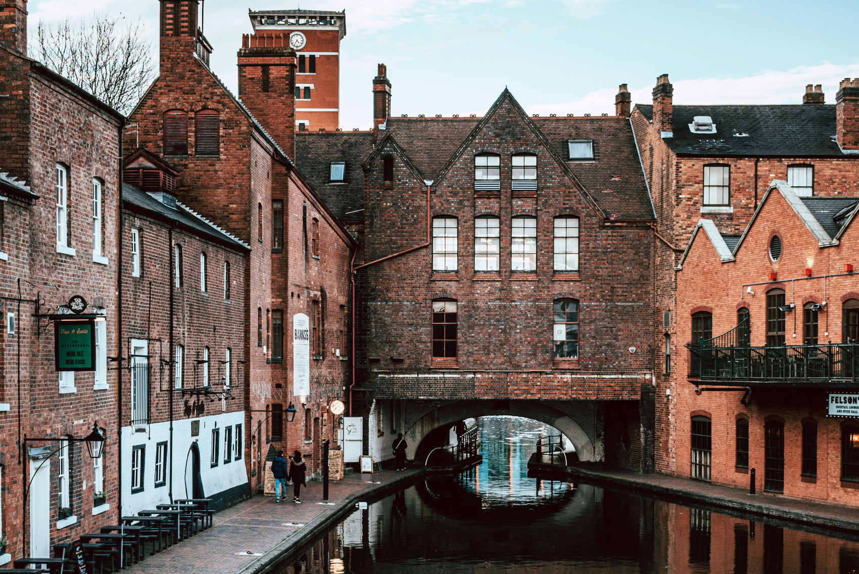 Birmingham Canal with treasure hunt clues as part of a Birmingham adventure