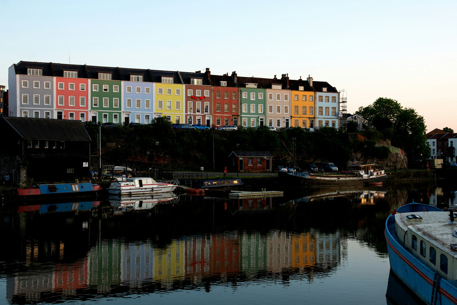 Bristol colourful houses with treasure hunt clues as part of a Bristol adventure