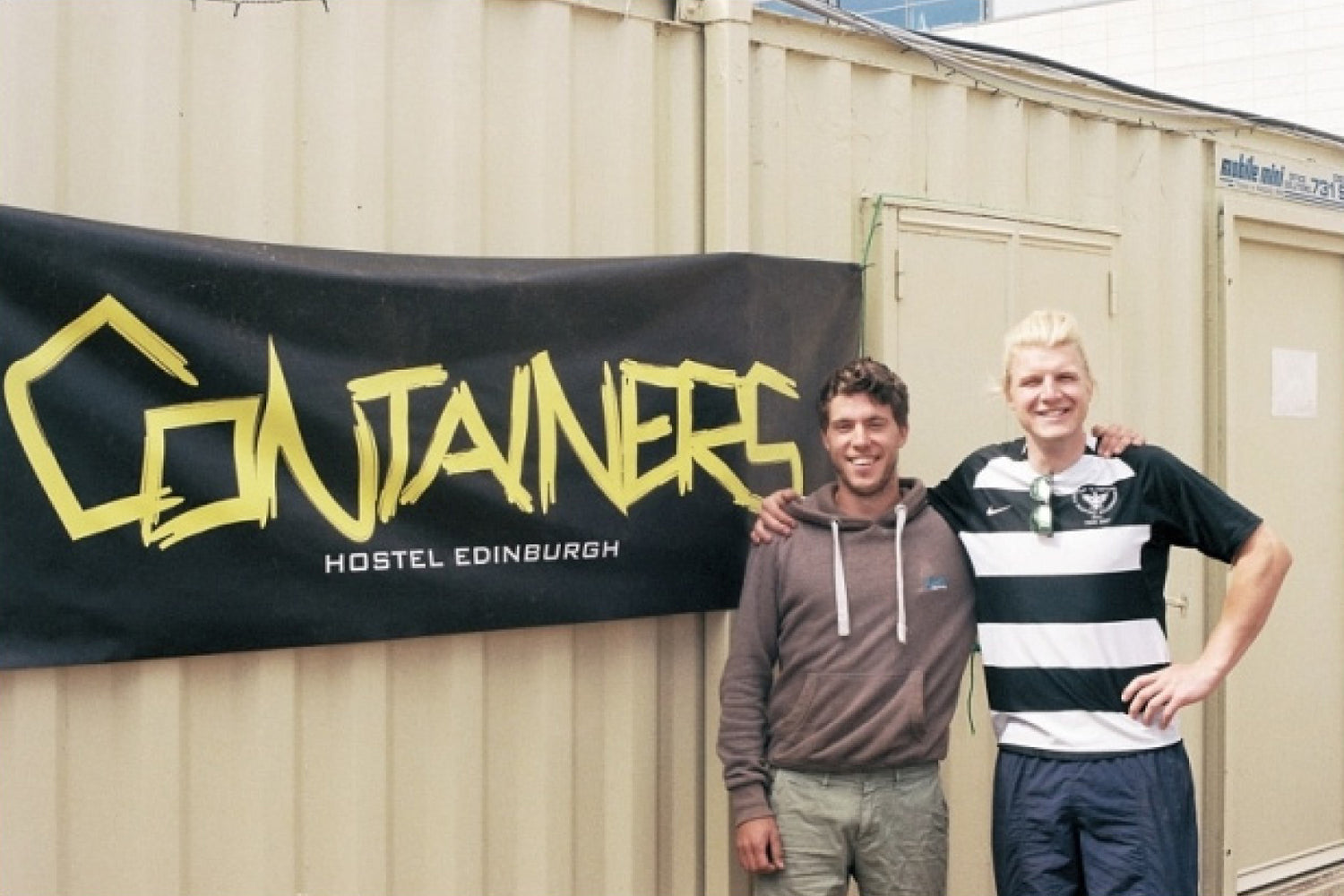 Bryn Powell and Nick Cakebread running Containers Hostel in Edinburgh