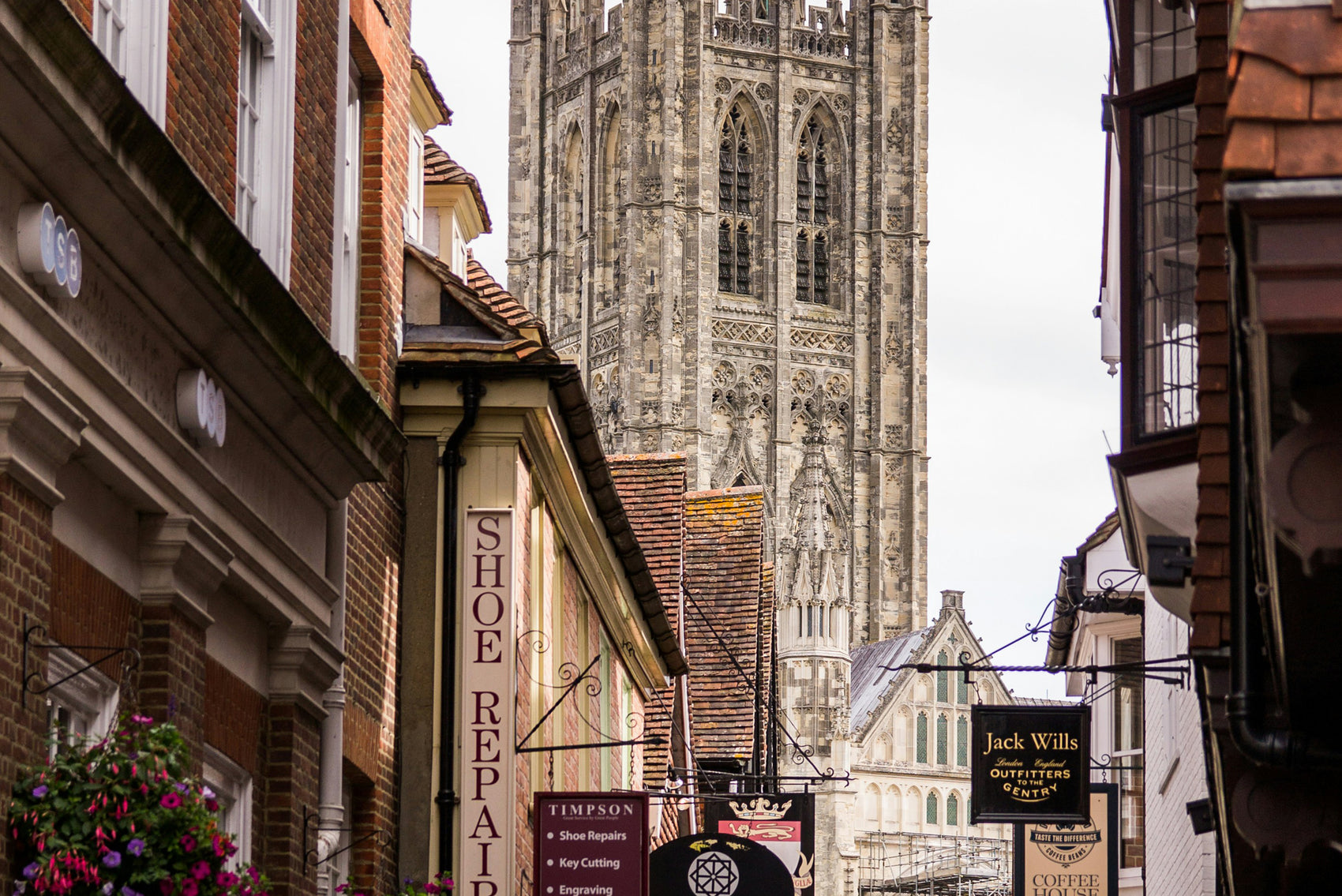 Canterbury Cathedral with treasure hunt clues as part of a Canterbury adventure