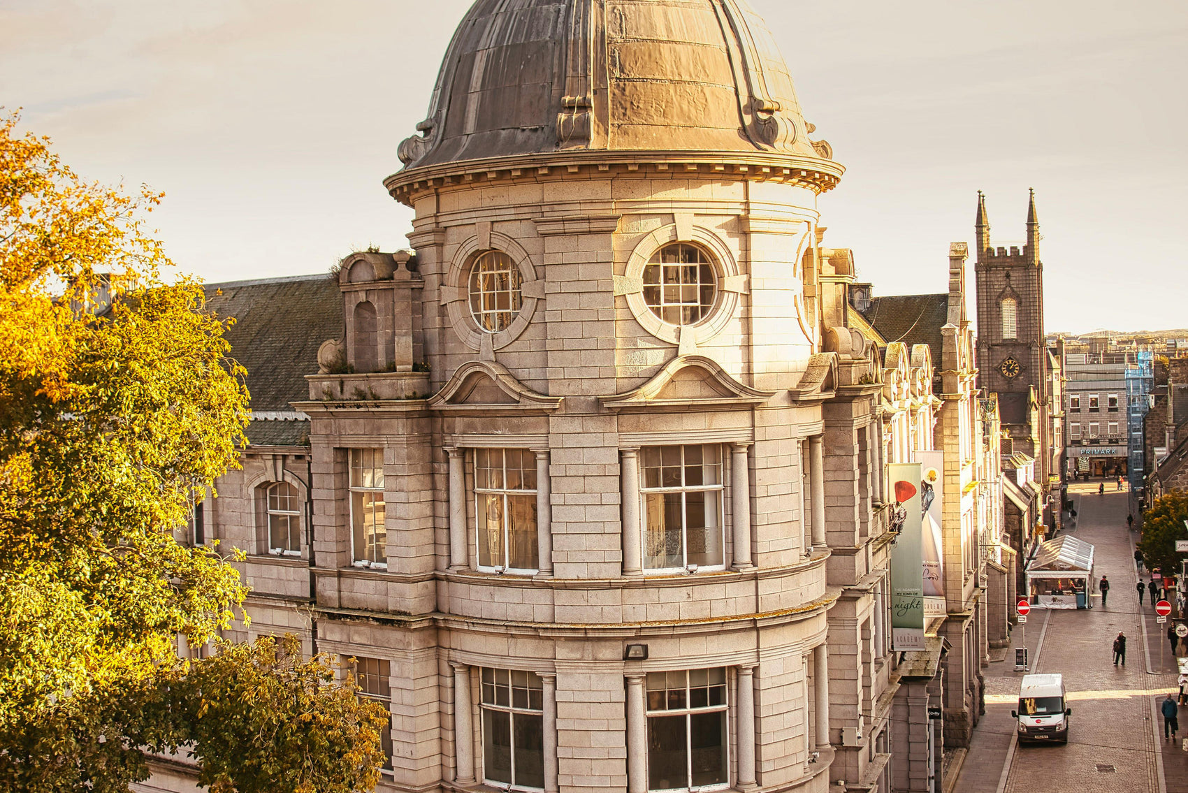 City Centre with treasure hunt clues as part of a Aberdeen adventure