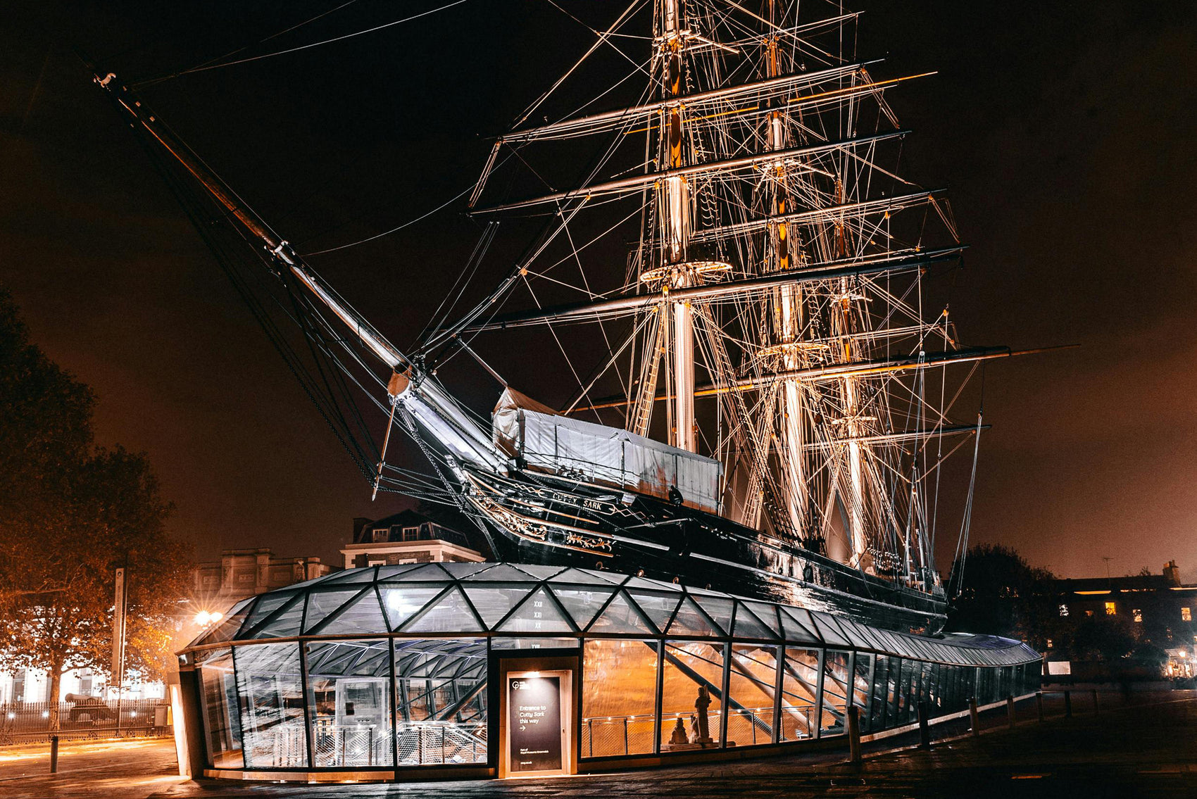 Cutty Sark with treasure hunt clues as part of London Greenwich adventure