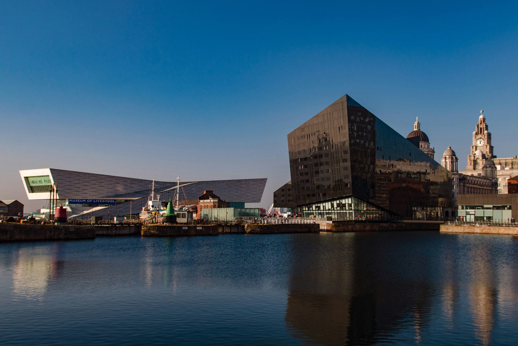 Liverpool Docks with treasure hunt clues as part of a Liverpool adventure