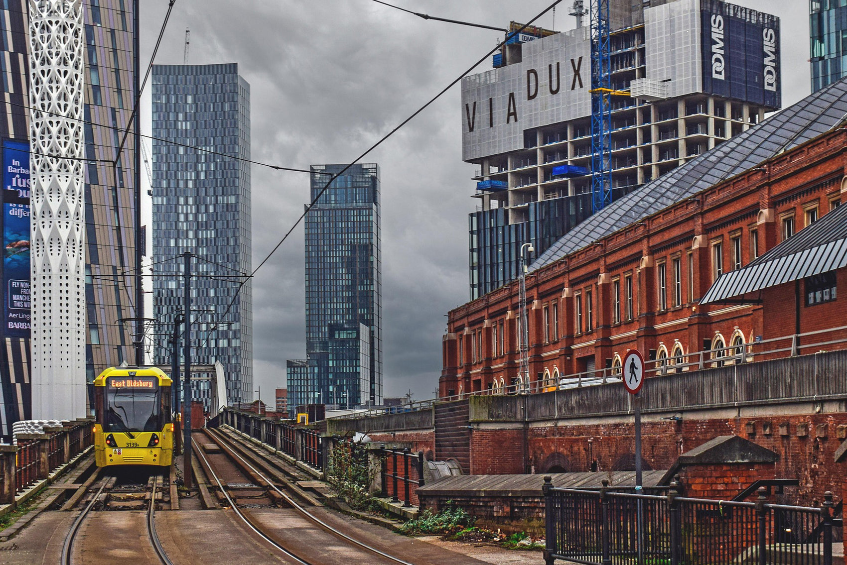 Manchester City Centre with treasure hunt clues as part of a Manchester adventure