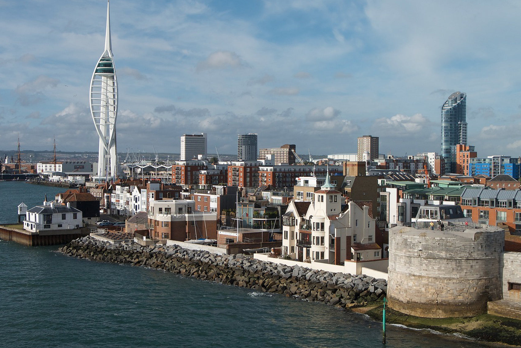 Spinnaker Tower with treasure hunt clues as part of a Portsmouth adventure