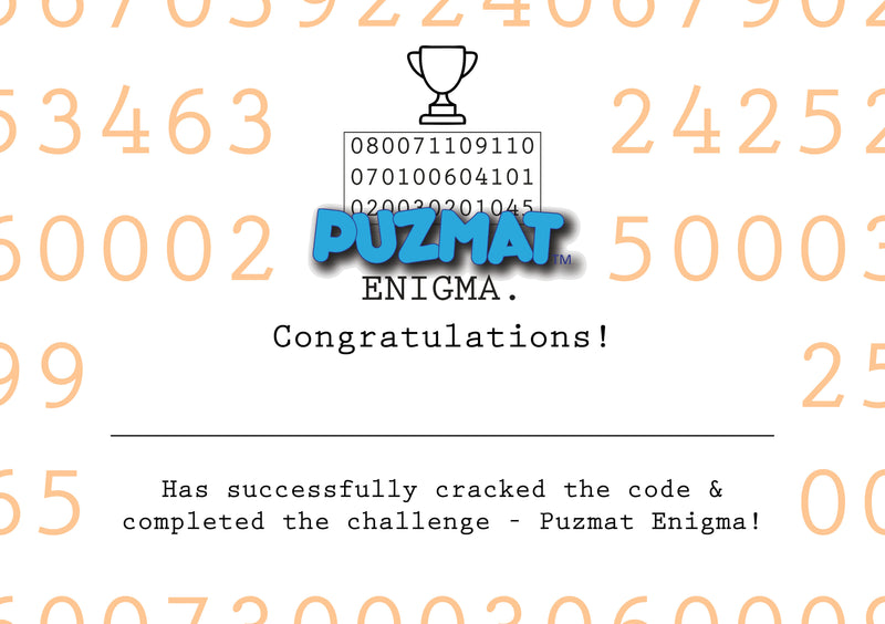 Winners Certificate