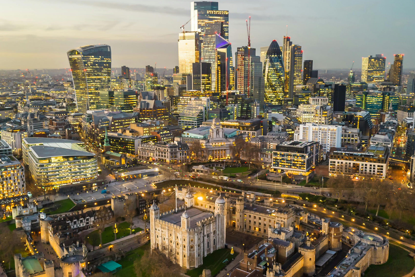 The City with treasure hunt clues as part of a City of London adventure