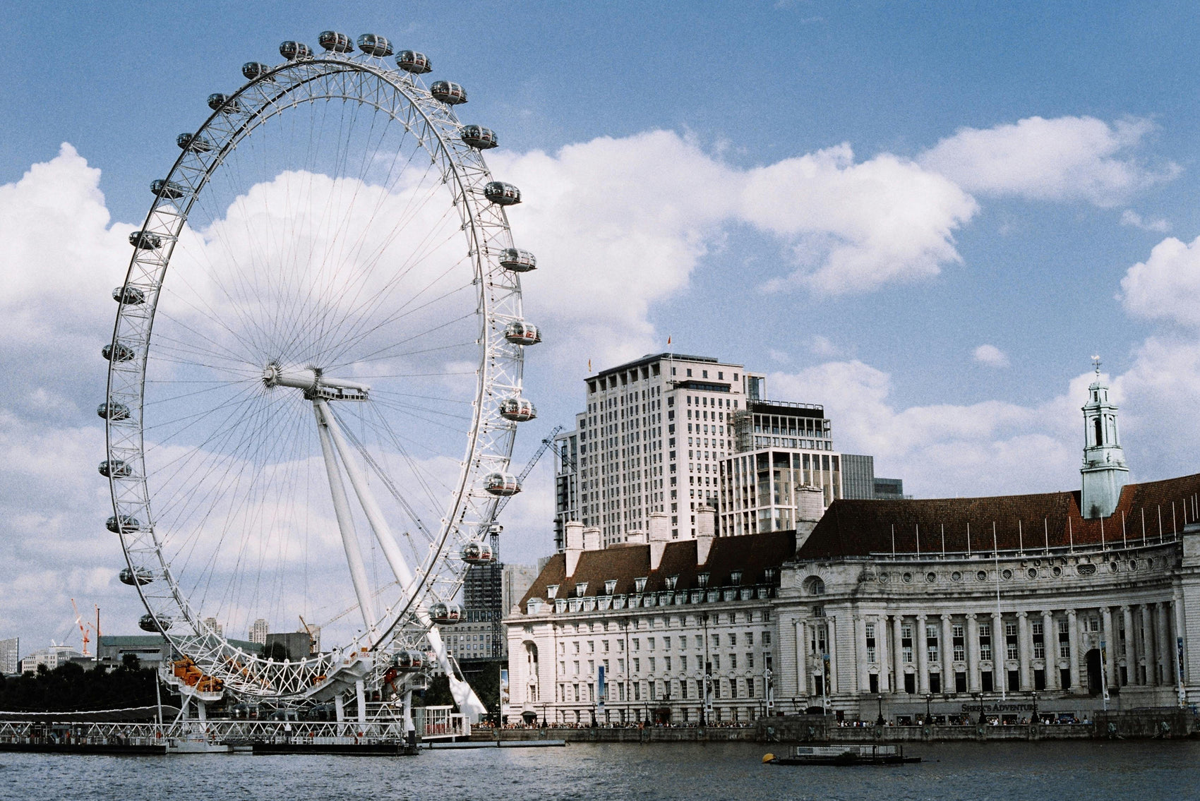 The London Eye with treasure hunt clues as part of a London South Bank adventure