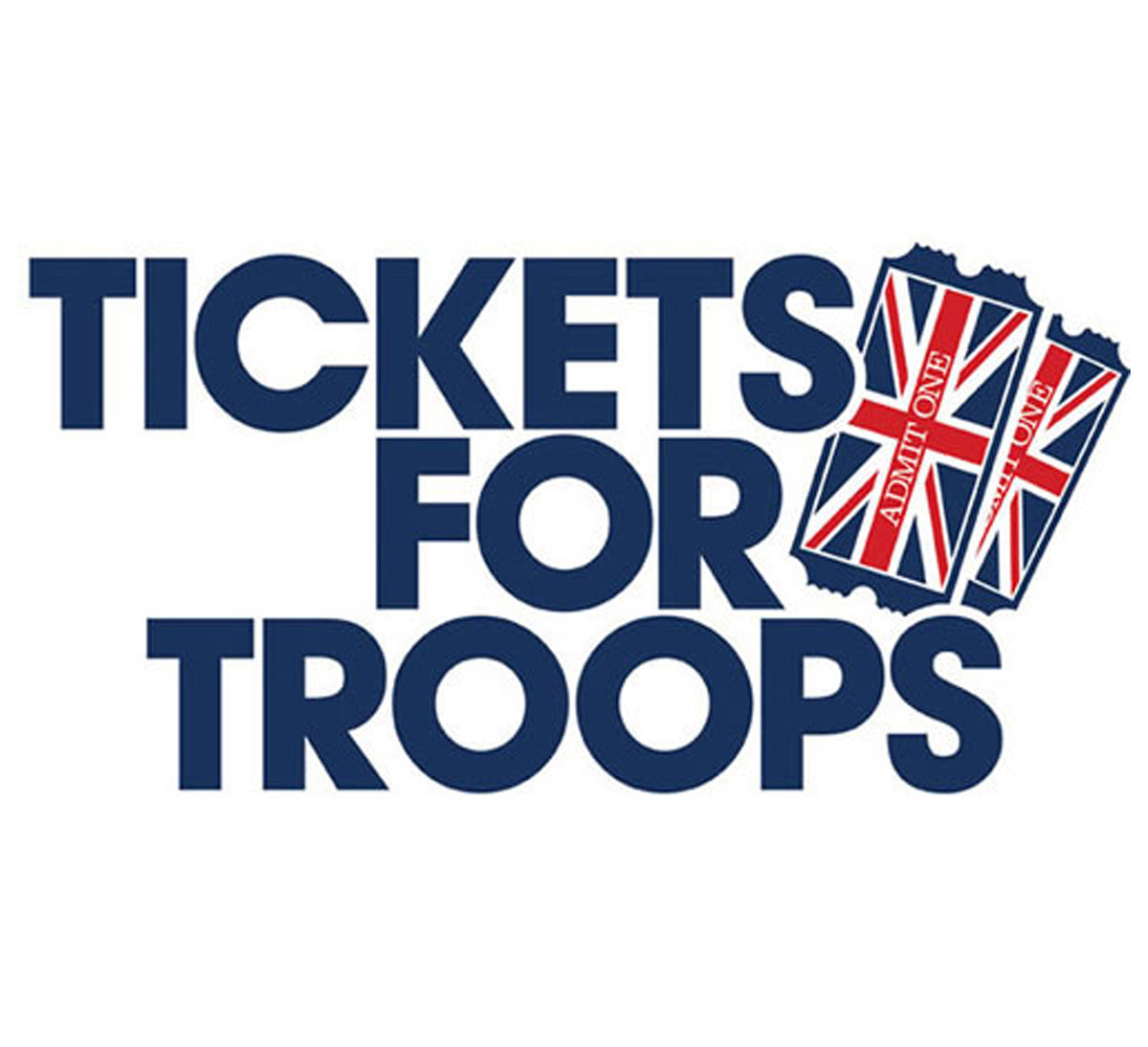 Tickets for Troops charity logo – providing free event tickets to UK armed forces