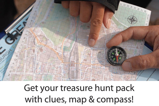 Birmingham Original treasure hunt pack with map, compass and clues
