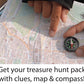 Bristol Original treasure hunt pack with map, compass and clues