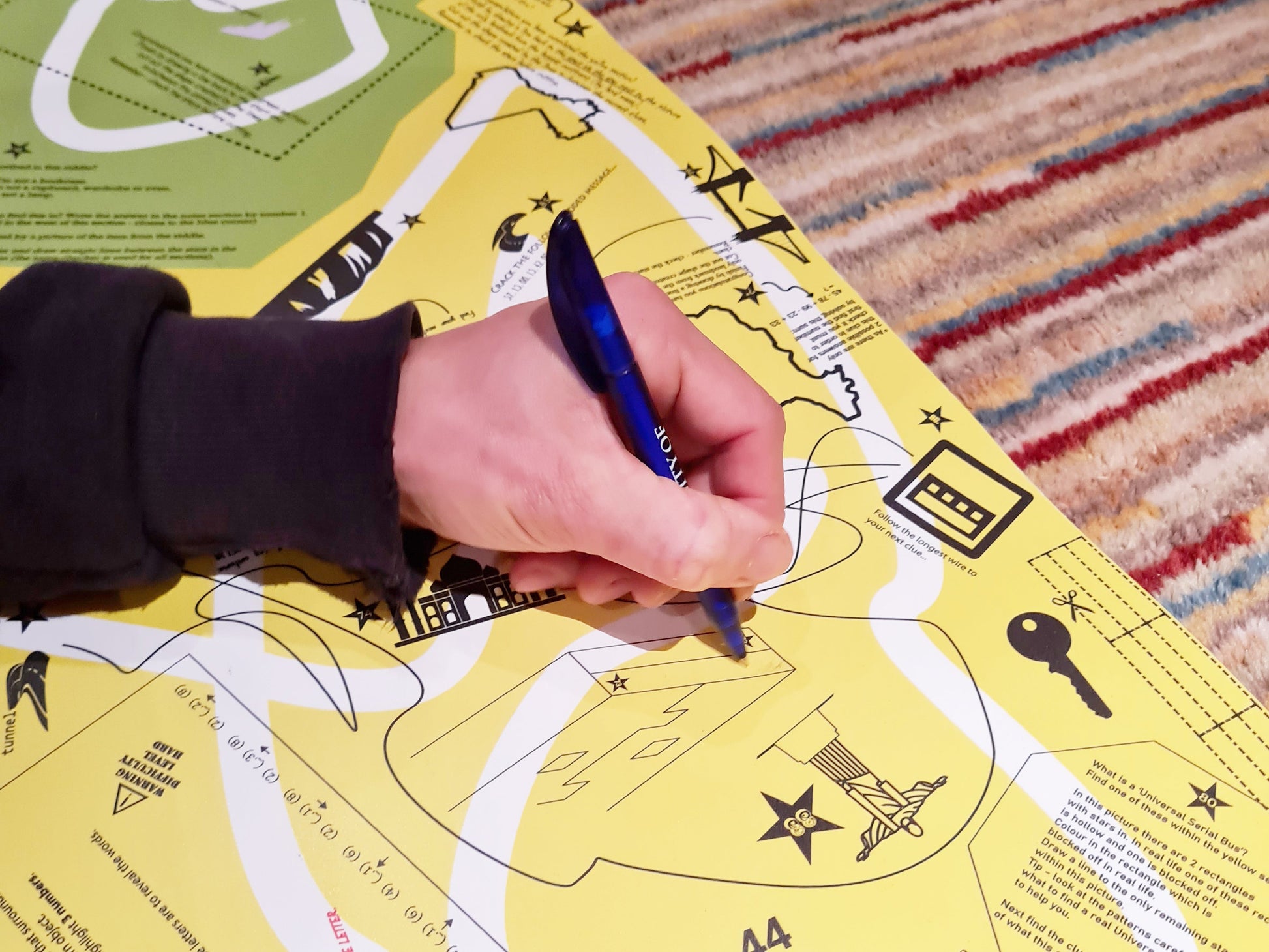 Yellow Puzmat puzzle zone