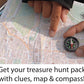 St Albans treasure hunt pack with map, compass and clues